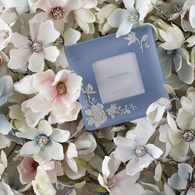 Blue and White Porcelain Magnolia Blossom Picture Frame