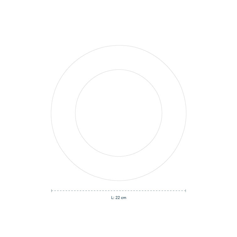White Handcrafted Porcelain Ribbed Salad Plate