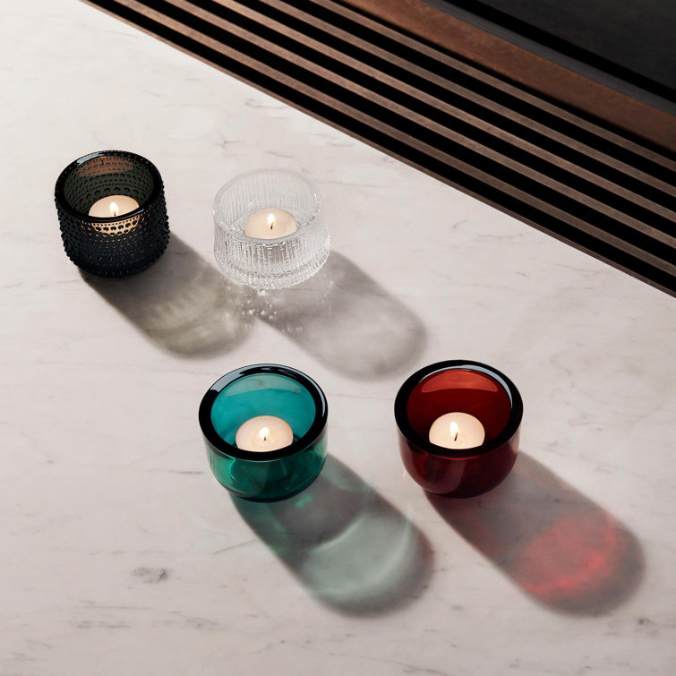 Lapland Ice-Inspired Clear Glass Votive Holder