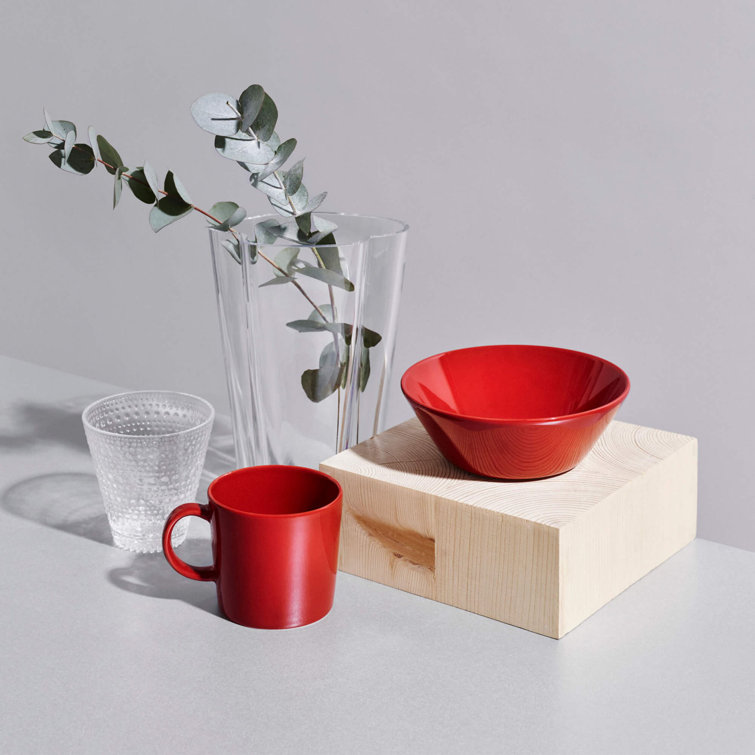 Oiva Toikka Inspired 10oz Clear Bubble Textured Glassware Set