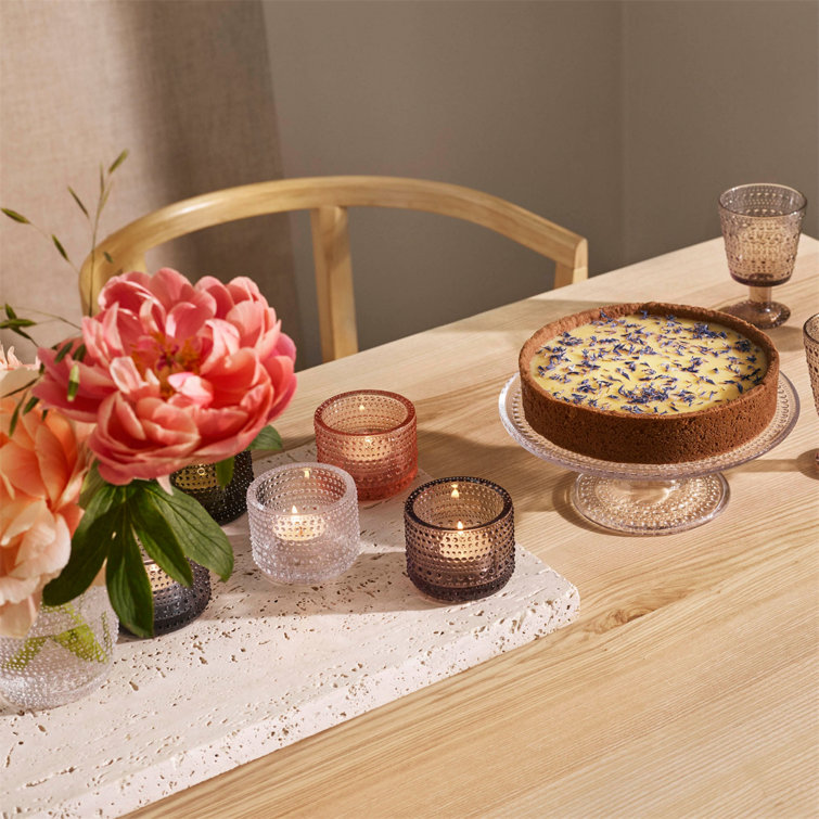 Clear Glass Dewdrop Bouquet Table Vase
