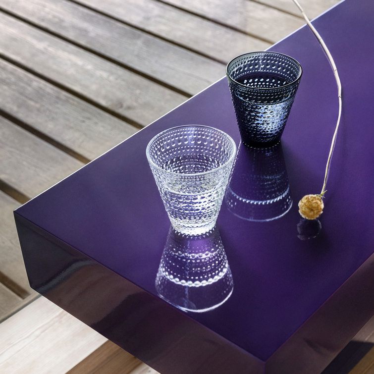 Oiva Toikka Inspired 10oz Clear Bubble Textured Glassware Set