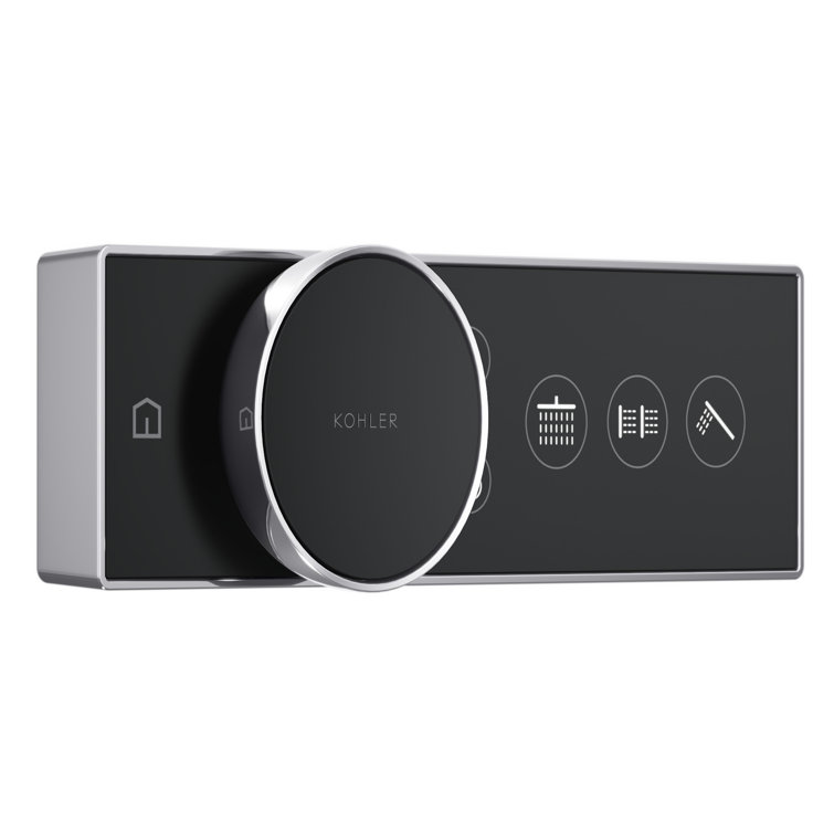 Polished Chrome Digital Shower Control with Adjustable Dial