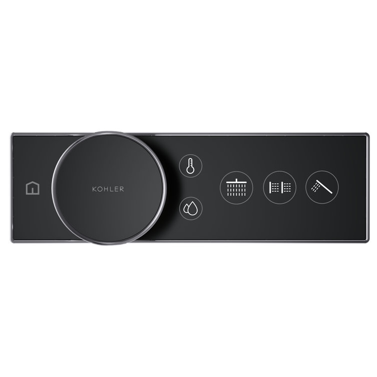 Polished Chrome Digital Shower Control with Adjustable Dial