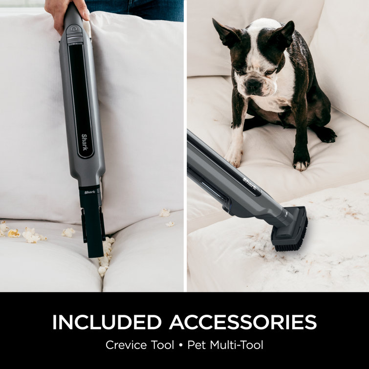 Slate Grey Convertible Cordless Stick Vacuum with HEPA Filter