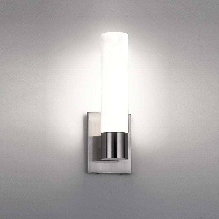 Elementum Sleek Chrome LED Vanity Wall Sconce, 18"