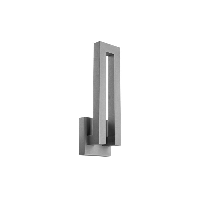 Forq Graphite LED Outdoor Wall Sconce with White Diffuser