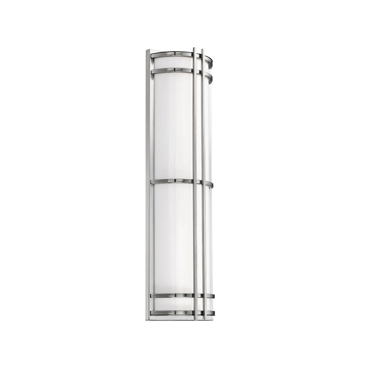 Black Steel 27" Dimmable Direct Wired Sconce
