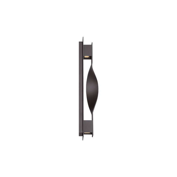 Bronze Twist LED Outdoor Wall Light with White Diffuser