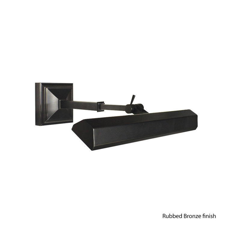 Rubbed Bronze Adjustable LED Wall Picture Light
