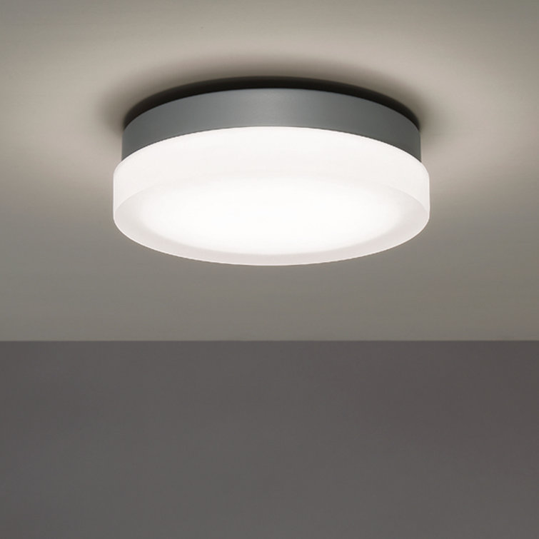 Titanium Glass LED Flush Mount Light