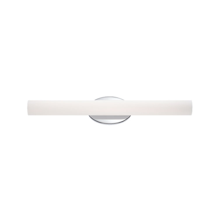 Elegant Chrome 24" LED Vanity Light with Dimmable Opal Glass