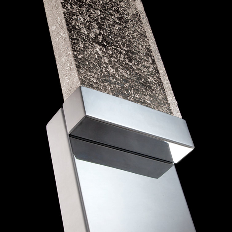 Chrome Clear Glass Dimmable LED Wall Sconce