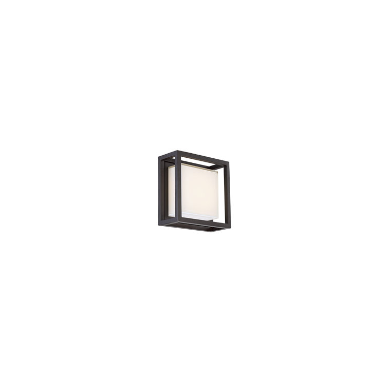 8-Inch Bronze Aluminum Dimmable Outdoor Wall Light