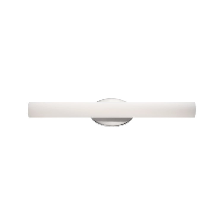 Brushed Nickel LED Bath Bar with Opal Glass