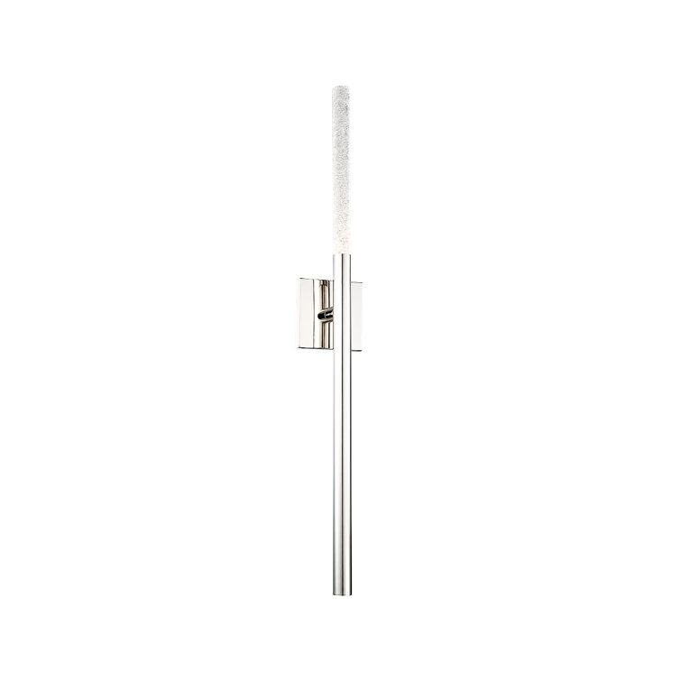 Polished Nickel 32" LED Wall Sconce with Clear Glass