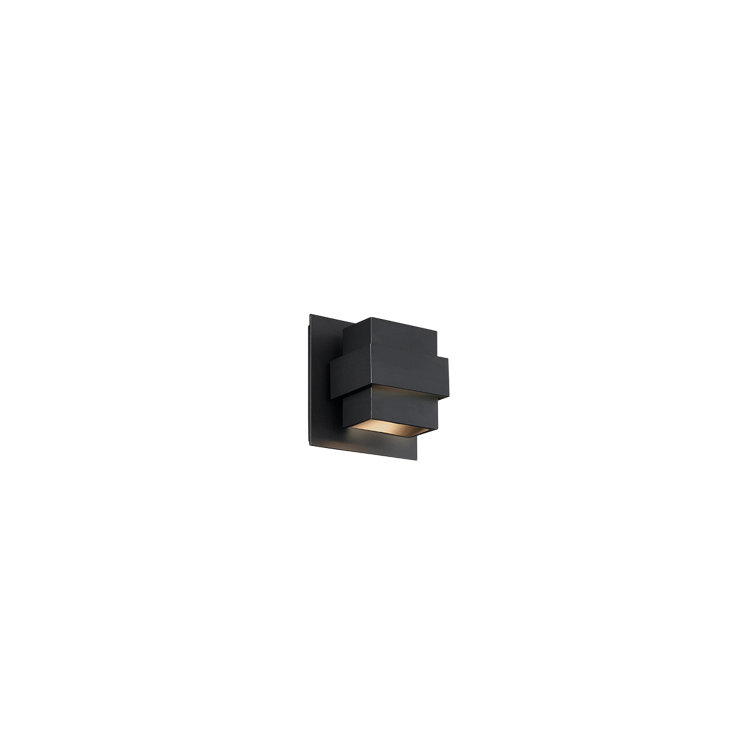Pandora Black 7 Inch LED Outdoor Wall Light