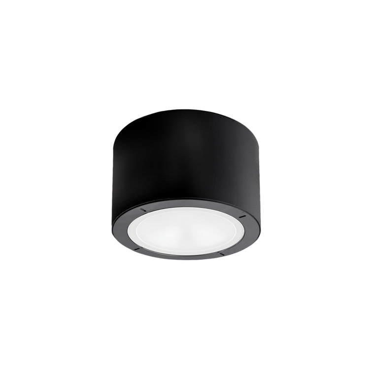 Vessel Modern Black Aluminum LED Outdoor Flush Mount