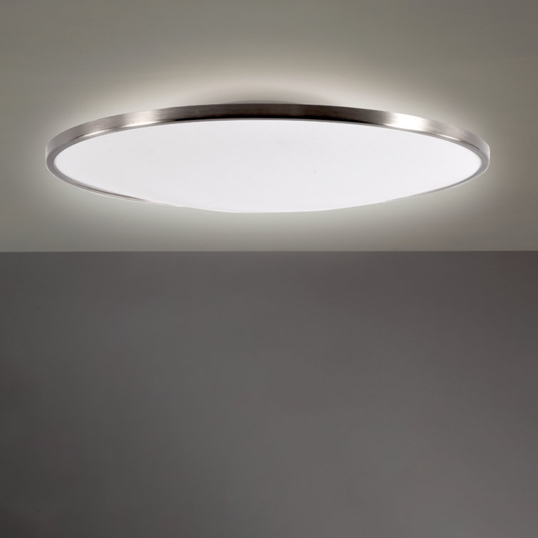 Brushed Nickel 14" LED Flush Mount with Acrylic Diffuser