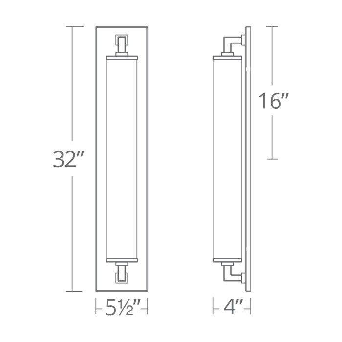 Polished Nickel LED Sconce with Dimmable White Opal Glass