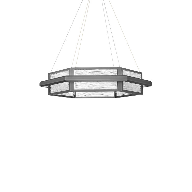 Atlantis Antique Nickel LED Drum Pendant with Pressed Glass Diffuser