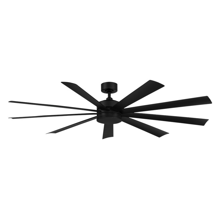 Wynd XL 72" Matte Black Smart Ceiling Fan with LED Light and Remote