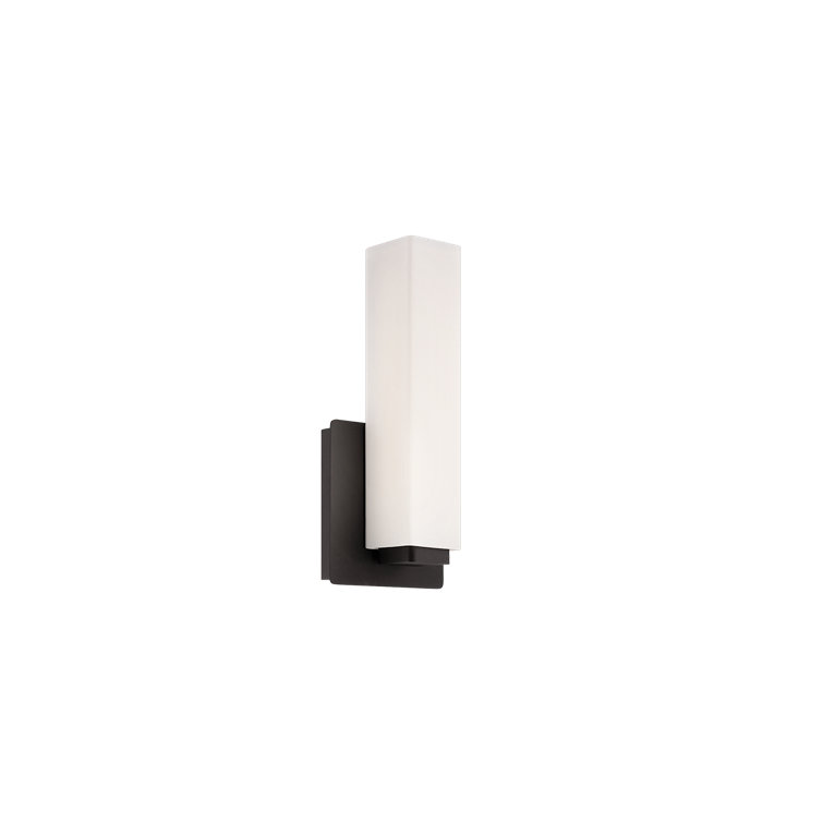 Vogue Opal Glass & Brushed Nickel Dimmable LED Outdoor Wall Sconce