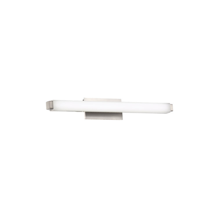 Sleek Mini Vogue 24" LED Bath Vanity Light in Brushed Nickel