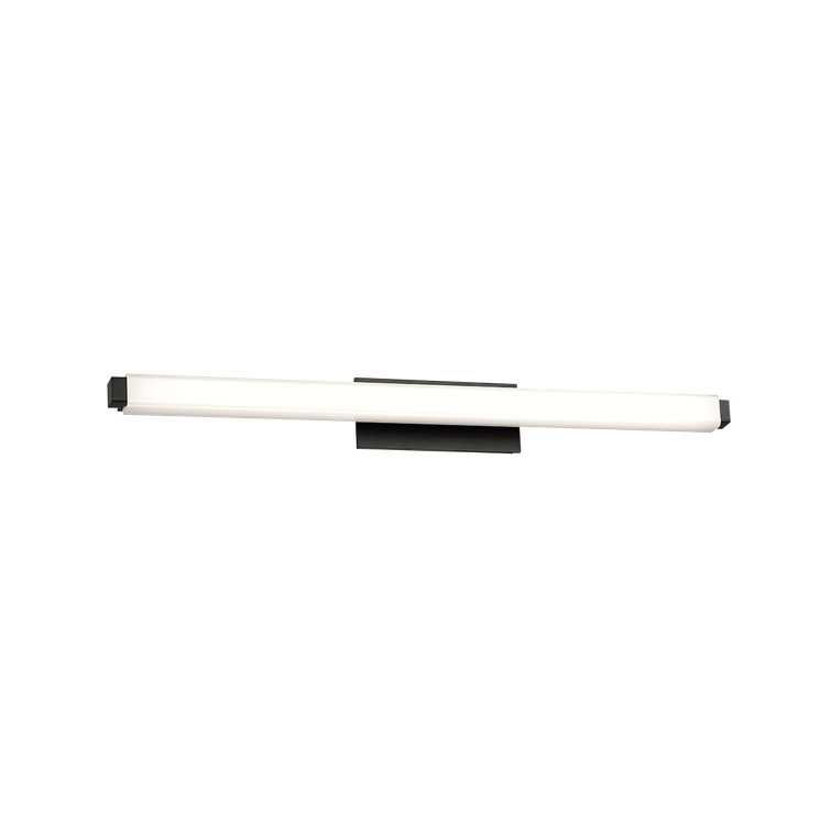 Mini Vogue 25'' Black LED Linear Bath & Vanity Light