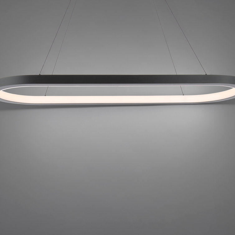 Black Aluminum LED Indoor/Outdoor Pendant Light