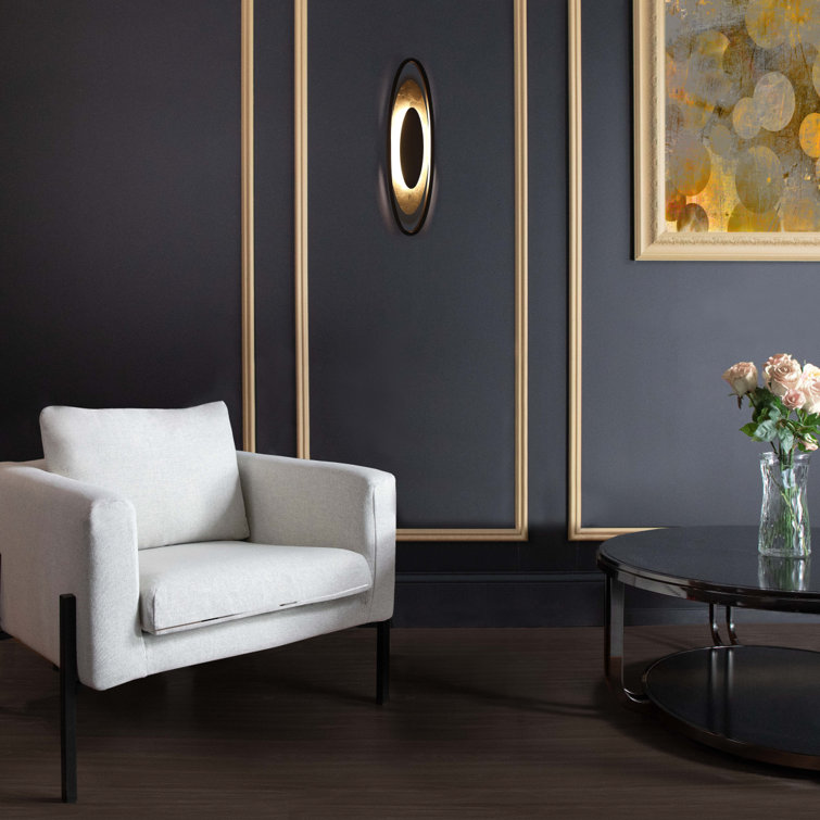 Bronze Gold Leaf Dimmable LED Wall Sconce