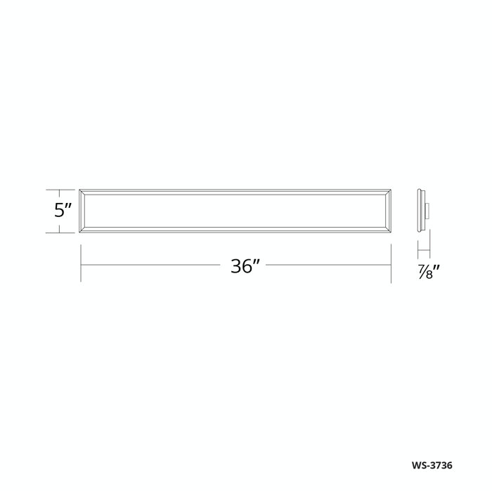 Sleek Brushed Aluminum LED Vanity Light with Dimmable White Silk Screened Glass