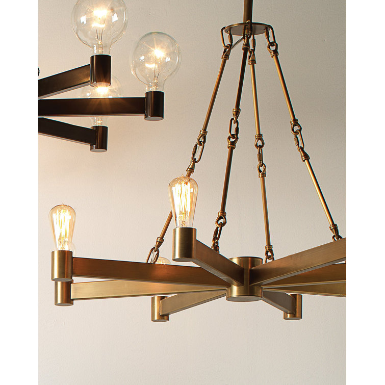 Manchester Antique Brass 8-Light Circular Chandelier