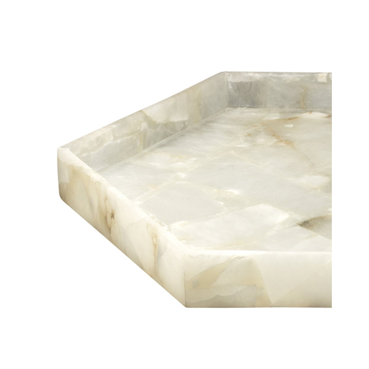 Antonia Large Alabaster Stone Vanity Tray