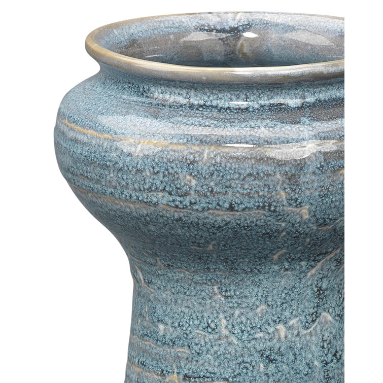 Oceanic Blue Ceramic Table Vase Set