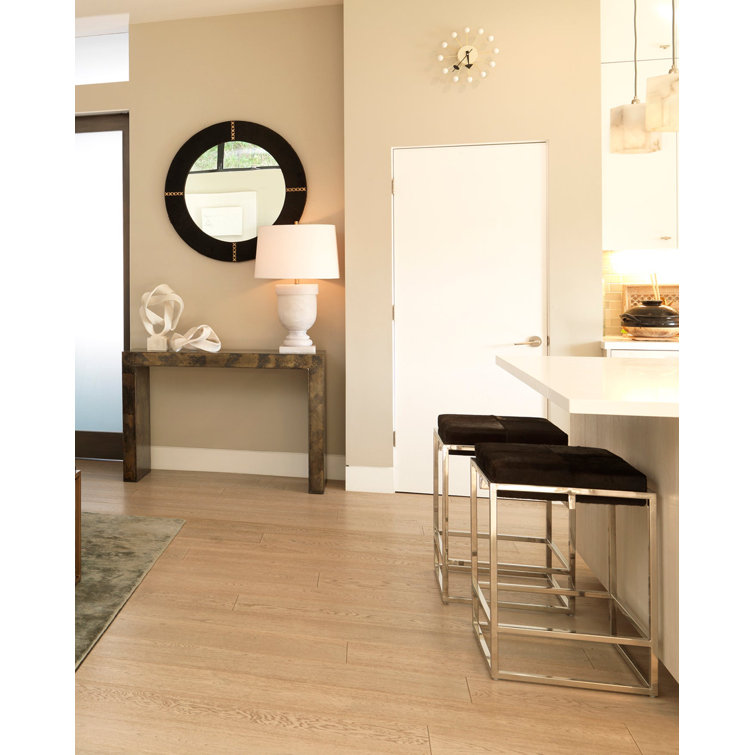 Espresso Hide and Nickel Metal Rustic Counter Stool