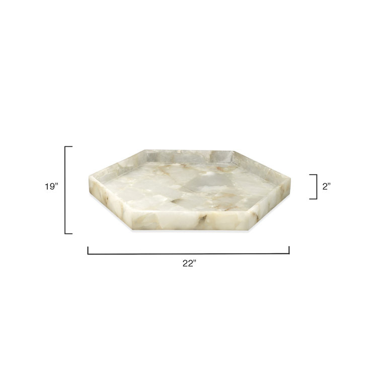 Antonia Large Alabaster Stone Vanity Tray