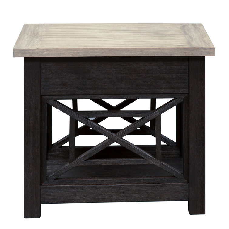 Heatherbrook Black and Ash 3-Piece Living Room Table Set