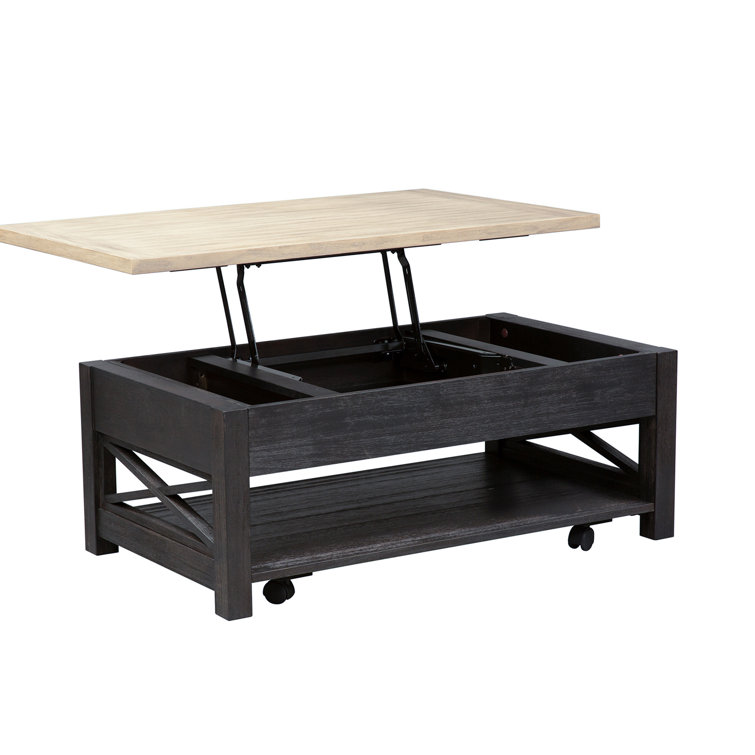Heatherbrook Black and Ash 3-Piece Living Room Table Set