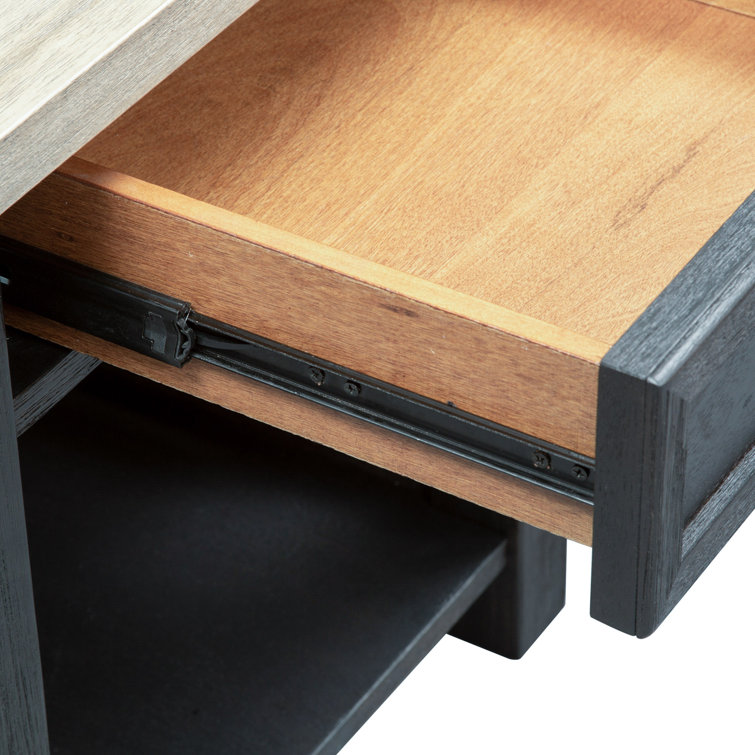 Heatherbrook Black and Ash 3-Piece Living Room Table Set