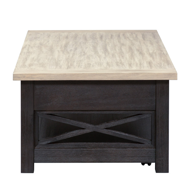 Heatherbrook Black and Ash 3-Piece Living Room Table Set