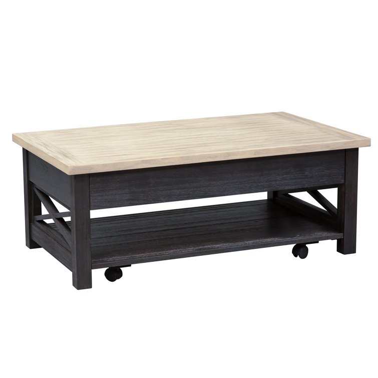 Heatherbrook Black and Ash 3-Piece Living Room Table Set