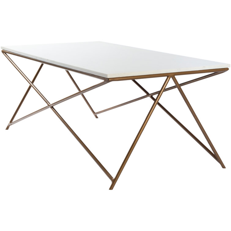 Norah Rectangular Marble 47" Modern Coffee Table