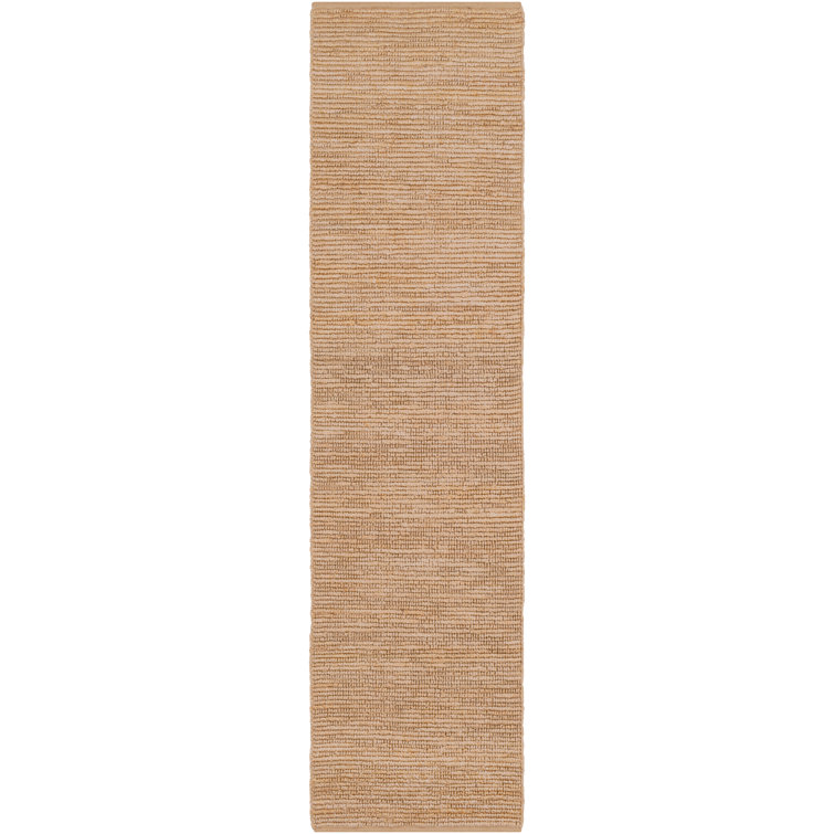 Camel Jute Flatweave Runner Rug 2'6" x 10'