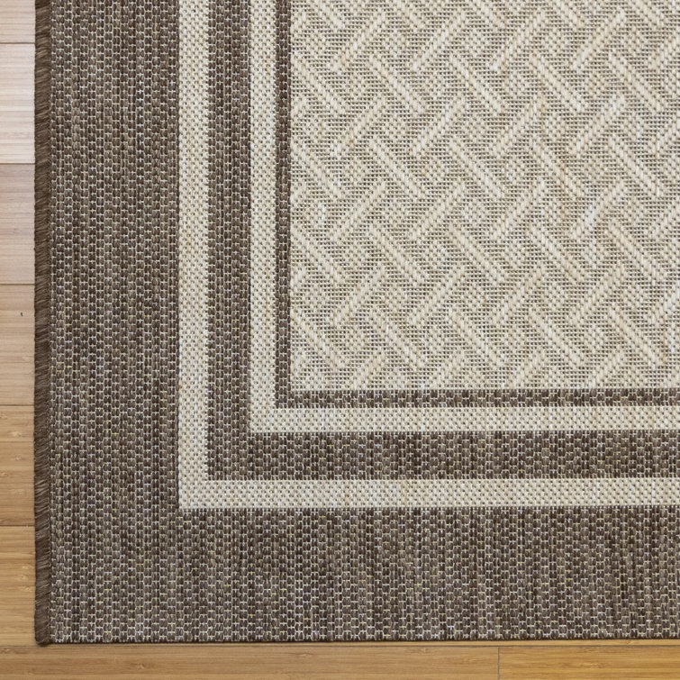 Havana Sand 6' x 9' Synthetic Flat Woven Indoor/Outdoor Rug