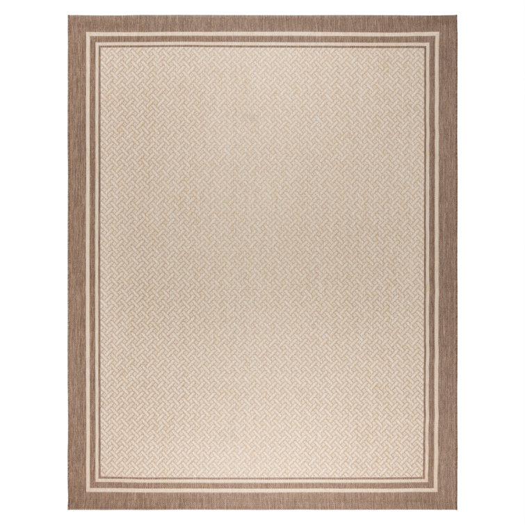 Havana Sand 6' x 9' Synthetic Flat Woven Indoor/Outdoor Rug