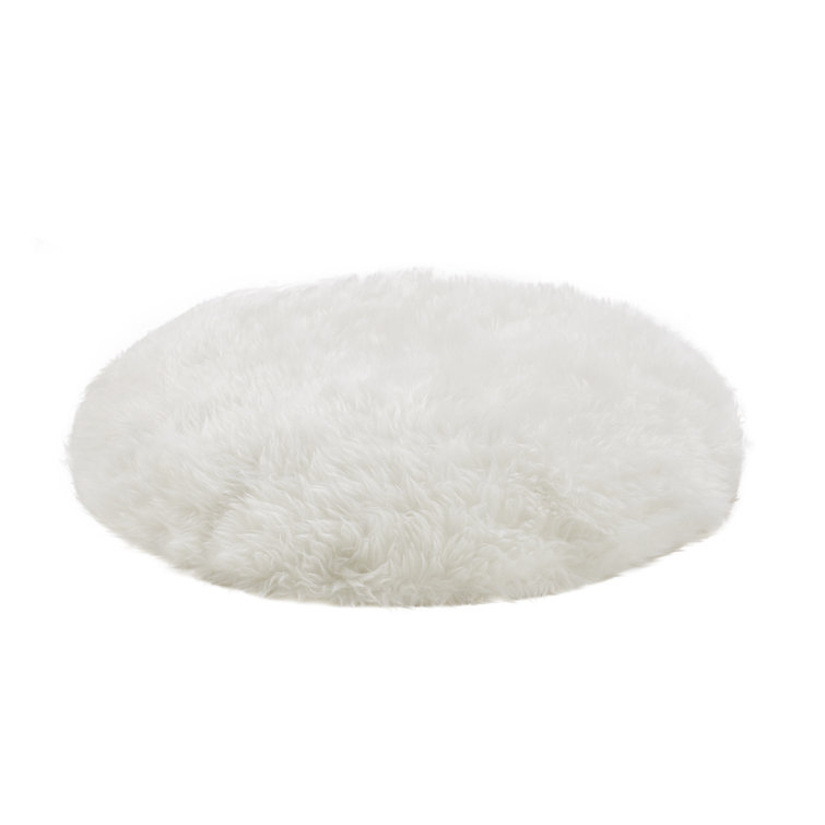 Medium White Rattan Hanging Egg Cat Bed