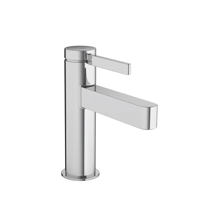 Modern Elegance Chrome Black Single-Hole Faucet with Ceramic Disc Valve