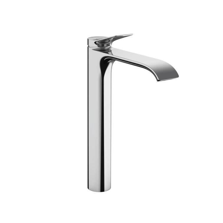 Modern Black Brass Single Hole Vessel Faucet