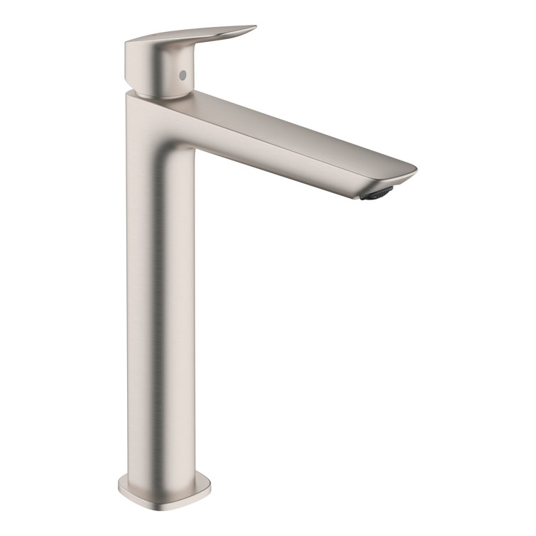 Sleek Modern 1-Handle Brushed Nickel Bathroom Faucet